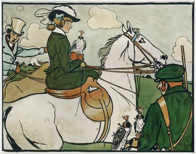 Alte englische Sportarten und Spiele: Falknerei von Cecil Charles Windsor Aldin