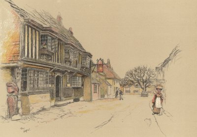 The Star Inn, Alfriston von Cecil Charles Windsor Aldin