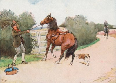 Dann stieg der Junge ab und verprügelte ihn von Cecil Charles Windsor Aldin