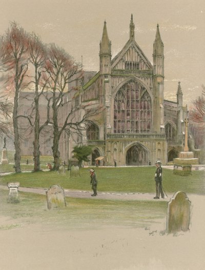 Kathedrale von Winchester von Cecil Charles Windsor Aldin
