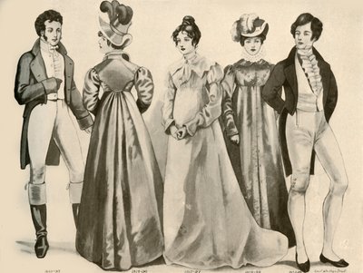 Kleidung von 1812-1828, 1907 von Cecil W. Trout