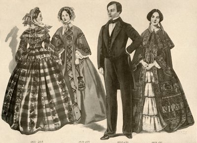 Kleidung von 1850-1856, 1907 von Cecil W. Trout
