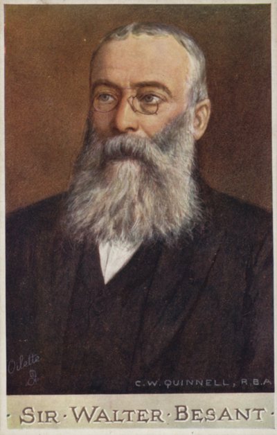 Sir Walter Besant (1836-1901), englischer Romanautor und Historiker von Cecil Watson Quinnell