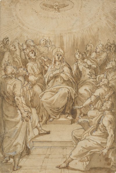 Pfingsten (Der Abstieg des Heiligen Geistes) von Cesare Nebbia