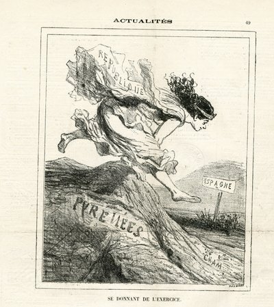 Illustration von Cham (1819-1879) in Le Charivari von Amédée de Noé