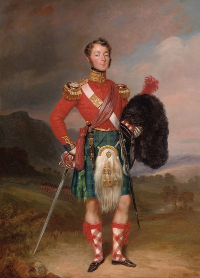 Porträt von Kapitän Robert Williamson Ramsay von Charles Achille DHardiviller