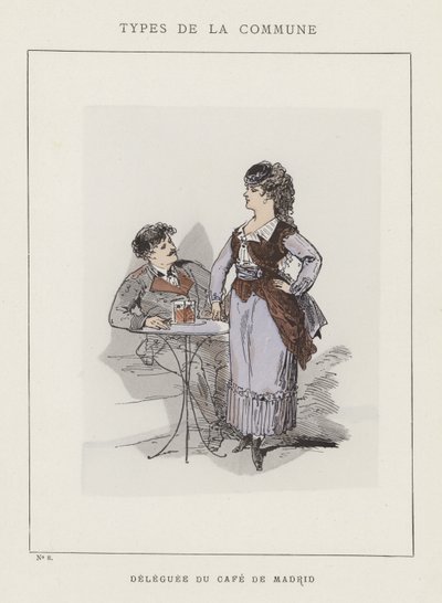Delegierte des Café de Madrid von Charles Albert d Arnoux Bertall