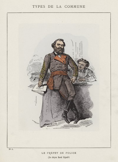 Der Polizeipräfekt, Der Bürger Raoul Rigault von Charles Albert d Arnoux Bertall
