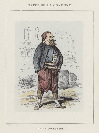 Zouave Communeux von Charles Albert d Arnoux Bertall