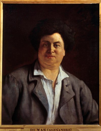 Porträt des Schriftstellers Alexandre Dumas père von Charles Alphonse Paul Bellay