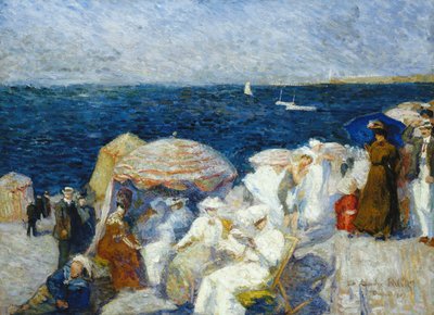 Am Strand, Dieppe; Sur La Plage, Dieppe, 1907 von Charles Andre Fridit