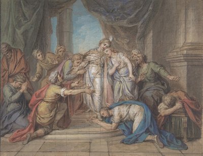 Joseph wird von seinen Brüdern erkannt, 18. Jahrhundert von Charles Antoine Coypel