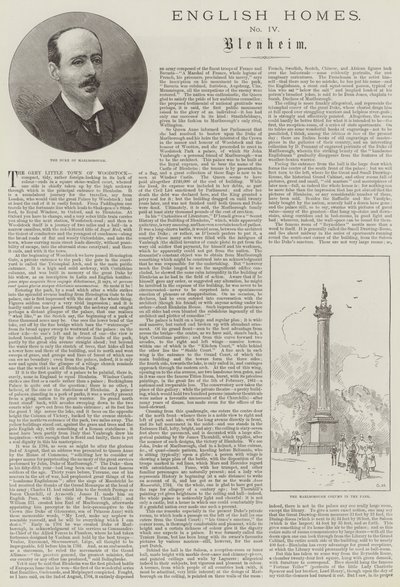 Englisches Heim, Blenheim von Charles Auguste Loye