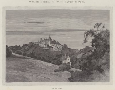Englische Häuser, Alton Towers, das alte Schloss von Charles Auguste Loye