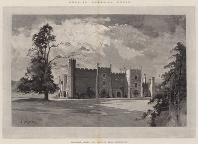 Englische Häuser, Wycombe Abbey, der Sitz von Earl Carrington von Charles Auguste Loye
