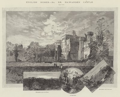 Hawarden Castle von Charles Auguste Loye