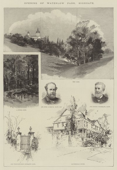 Eröffnung des Waterlow Parks, Highgate von Charles Auguste Loye