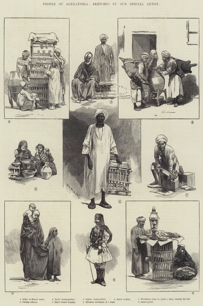 Menschen von Alexandria von Charles Auguste Loye
