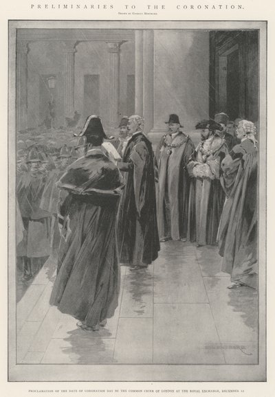 Vorbereitungen zur Krönung von Charles Auguste Loye