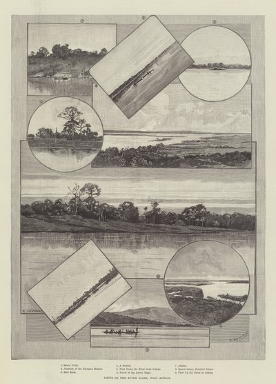 Ansichten am Fluss Niger, Westafrika von Charles Auguste Loye