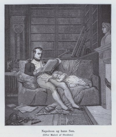Napoleon I. und sein Sohn von Charles Auguste Steuben