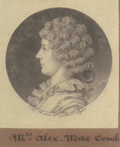 Janette Marshall Macomb von Charles B. J. Févret de Saint Mémin
