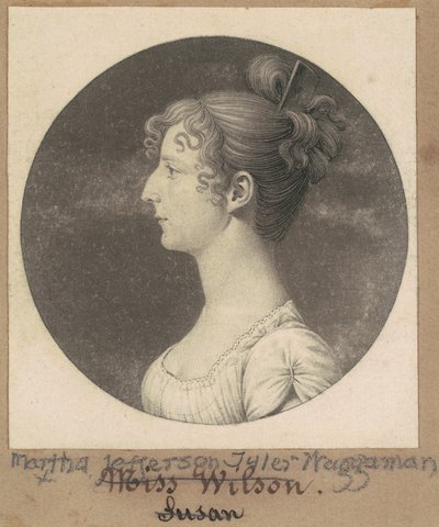 Martha Jefferson Tyler Waggaman von Charles B. J. Févret de Saint Mémin