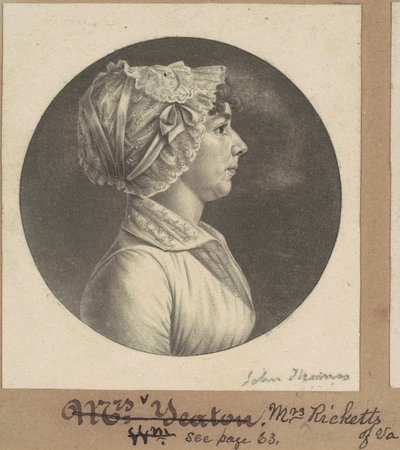 Mary Barr Ricketts von Charles B. J. Févret de Saint Mémin