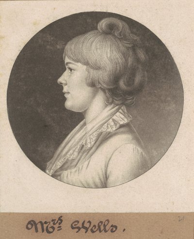 Mary Wright Sonntag Wells von Charles B. J. Févret de Saint Mémin