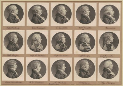Saint-Mémin Porträtsammlung, Gruppe 34 von Charles B. J. Févret de Saint Mémin
