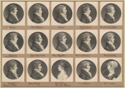 Saint-Mémin Sammlung von Porträts, Gruppe 47 von Charles B. J. Févret de Saint Mémin