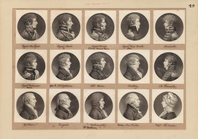 Saint-Mémin Porträtsammlung, Gruppe 48 von Charles B. J. Févret de Saint Mémin