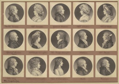 Saint-Mémin Sammlung von Porträts, Gruppe 5 von Charles B. J. Févret de Saint Mémin