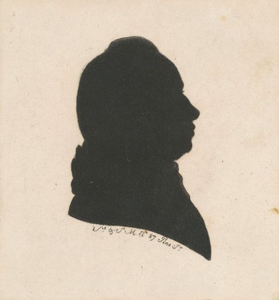 Unbekannte männliche Silhouette von Charles B. J. Févret de Saint Mémin
