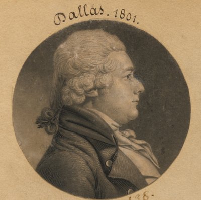 Alexander James Dallas von Charles Balthazar Julien Févret de Saint-Mémin