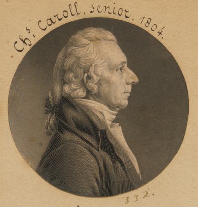 Charles Carroll von Charles Balthazar Julien Févret de Saint-Mémin