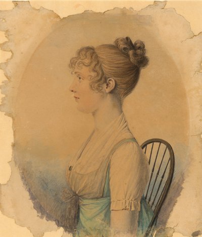 Elizabeth Lonsdale Kay Daingerfield von Charles Balthazar Julien Févret de Saint-Mémin