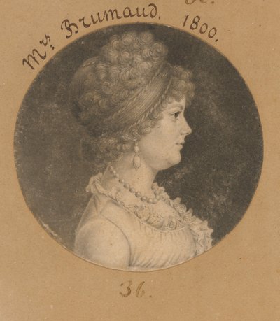 Frau Brumaud von Charles Balthazar Julien Févret de Saint-Mémin