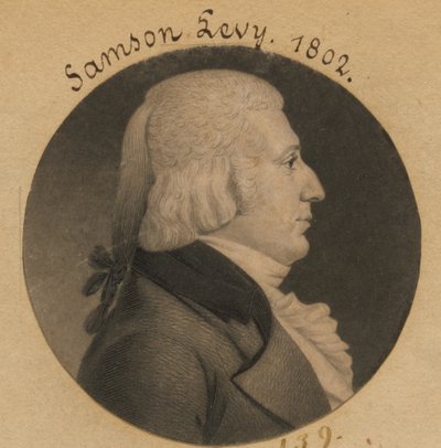Samson Levy, Jr. von Charles Balthazar Julien Févret de Saint-Mémin