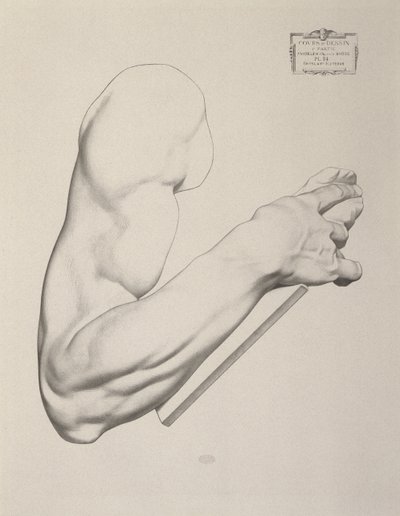 Eindruck auf grauem Papier, 1868 von Charles Bargue