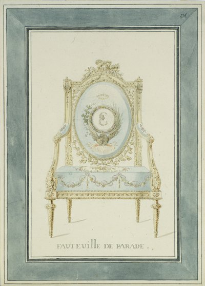 Thronentwurf für den Katharinenpalast in Zarskoje Selo, 1780er Jahre von Charles Cameron