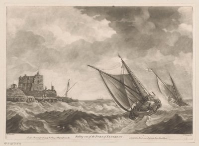 Segelboote verlassen den Hafen von Vlissingen von Charles Corbutt