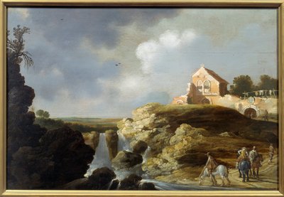 Italienische Landschaft. Gemälde von Carel De Hooch (? - 1638) von Charles Cornelisz de Hooch