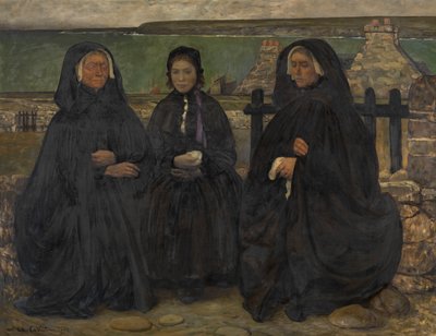 Bretonische Frauen in Trauer von Charles Cottet