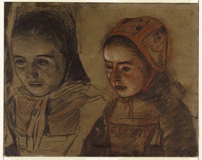 Bretonische Mädchen von Charles Cottet