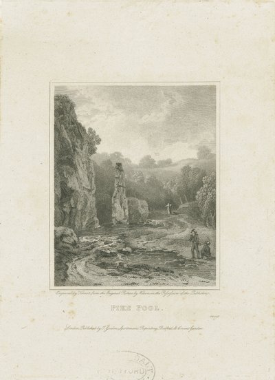 Dovedale - [Charles] Cottons Fischerhaus (Gravur) von Charles Cotton
