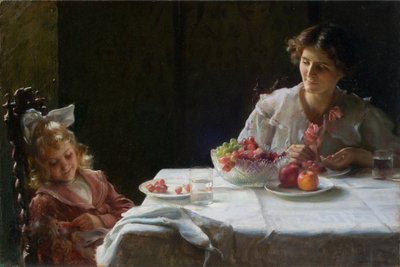 Frühstück für Drei (1909) von Charles Courtney Curran