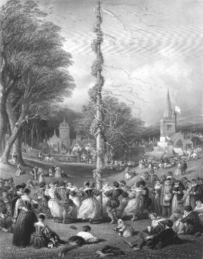 Der Maibaum, 1866 von Charles Cousen