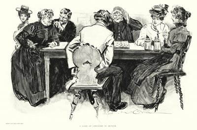 Ein Spiel Dame in München von Charles Dana Gibson