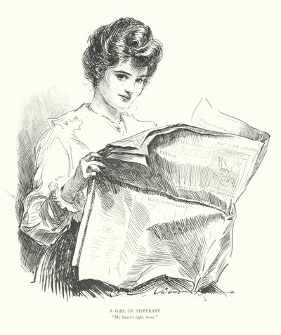 Ein Mädchen in Tipperary, "Mein Herz ist genau dort" von Charles Dana Gibson